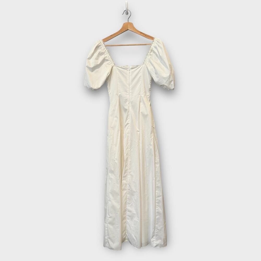House of CB Felizia White Puff Sleeve Maxi Sundress Size XS - Picture 9 of 16